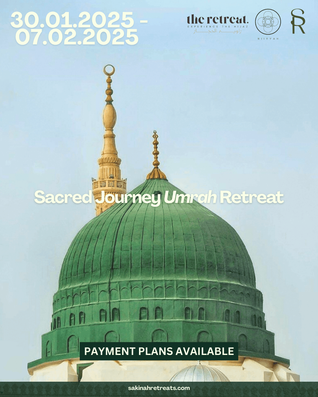 ladies umrah retreat madinah mosque green dome